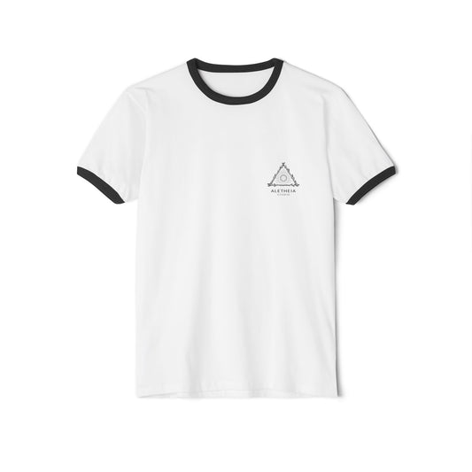 Minimalist Triangle Logo Ringer T-Shirt