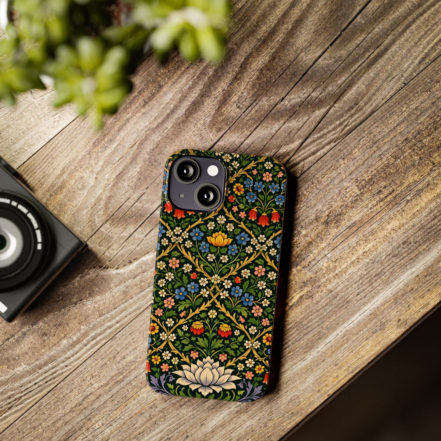 Slim Phone Case — Vintage William Morris Floral Pattern