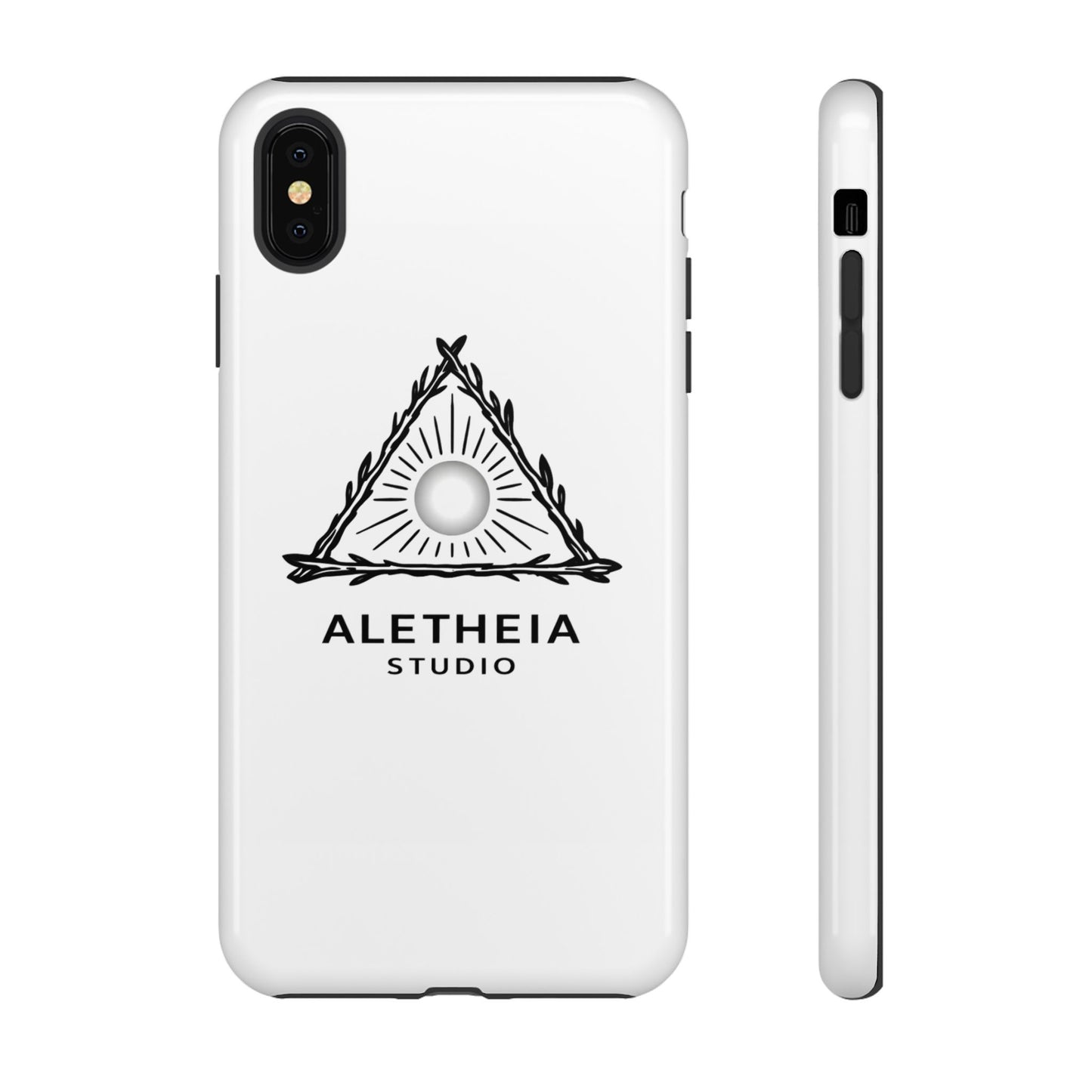 Aletheia Studio Sun Triangle Phone Case — Protective Tough Phone Case with Minimalist Logo
