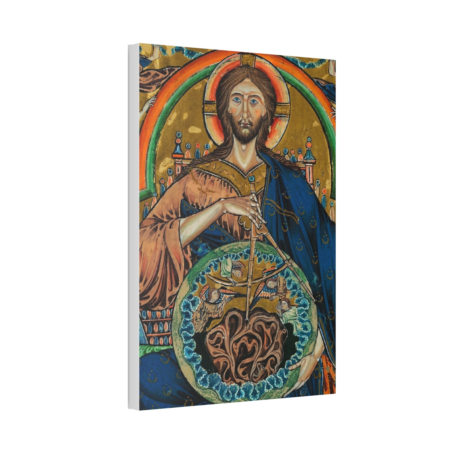 Religious Icon Canvas Print — Christ Pantokrator Stretched 1.5"