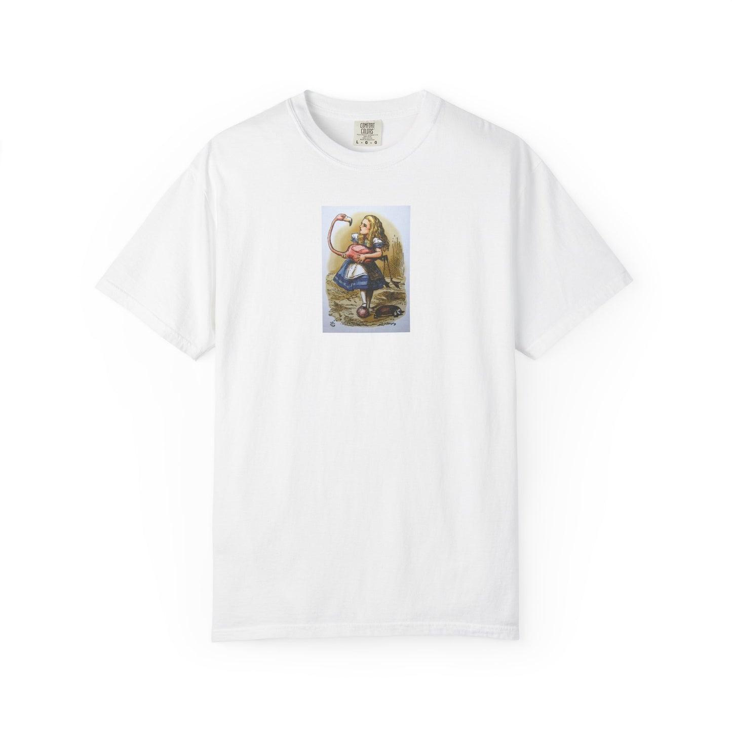 Alice Wonderland Illustration T-Shirt — Vintage Storybook Graphic Tee