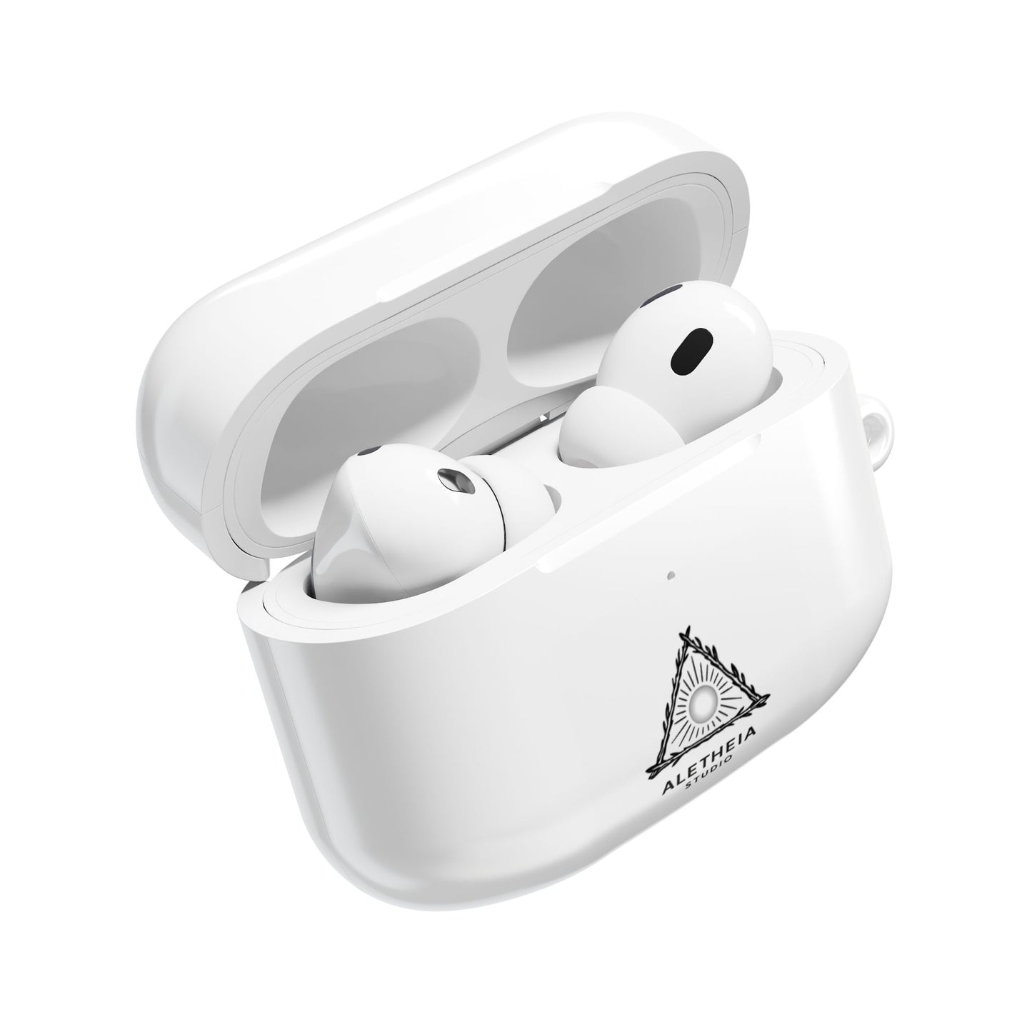Aletheia Studio AirPods Case — Minimal Sun Triangle Design