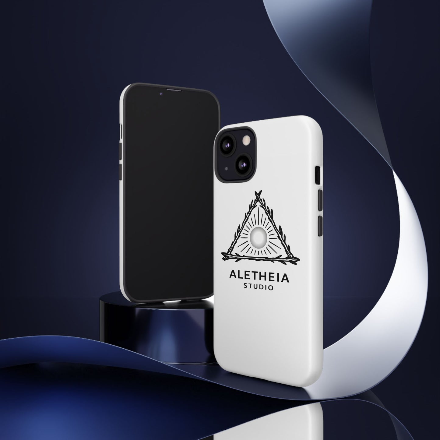 Aletheia Studio Sun Triangle Phone Case — Protective Tough Phone Case with Minimalist Logo