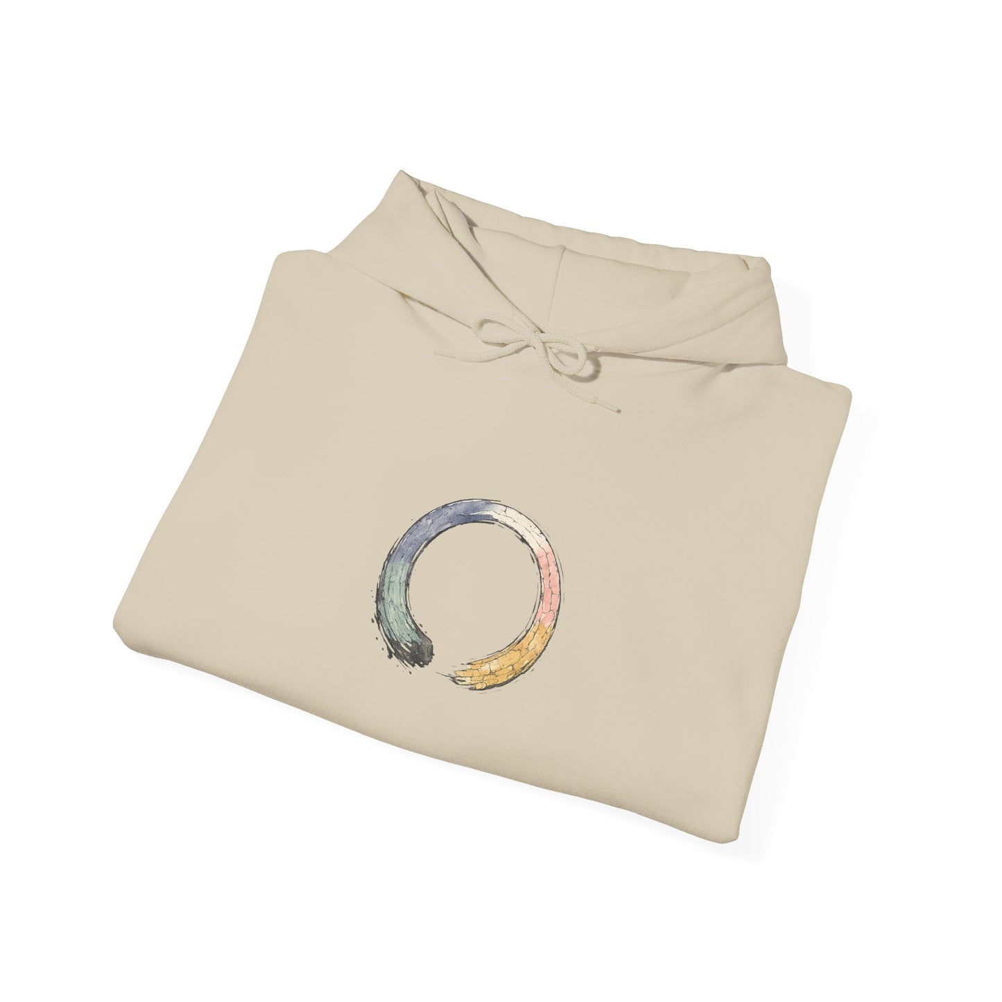 Enso Circle Unisex Hoodie – Minimal Zen Logo Pullover