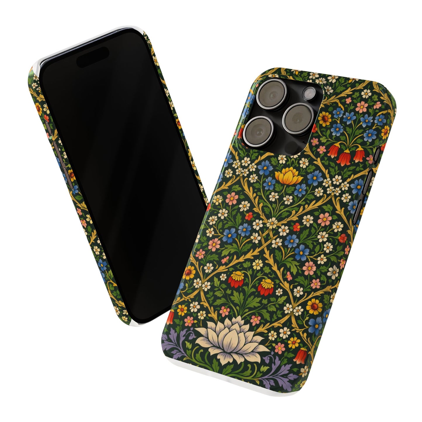 Slim Phone Case — Vintage William Morris Floral Pattern
