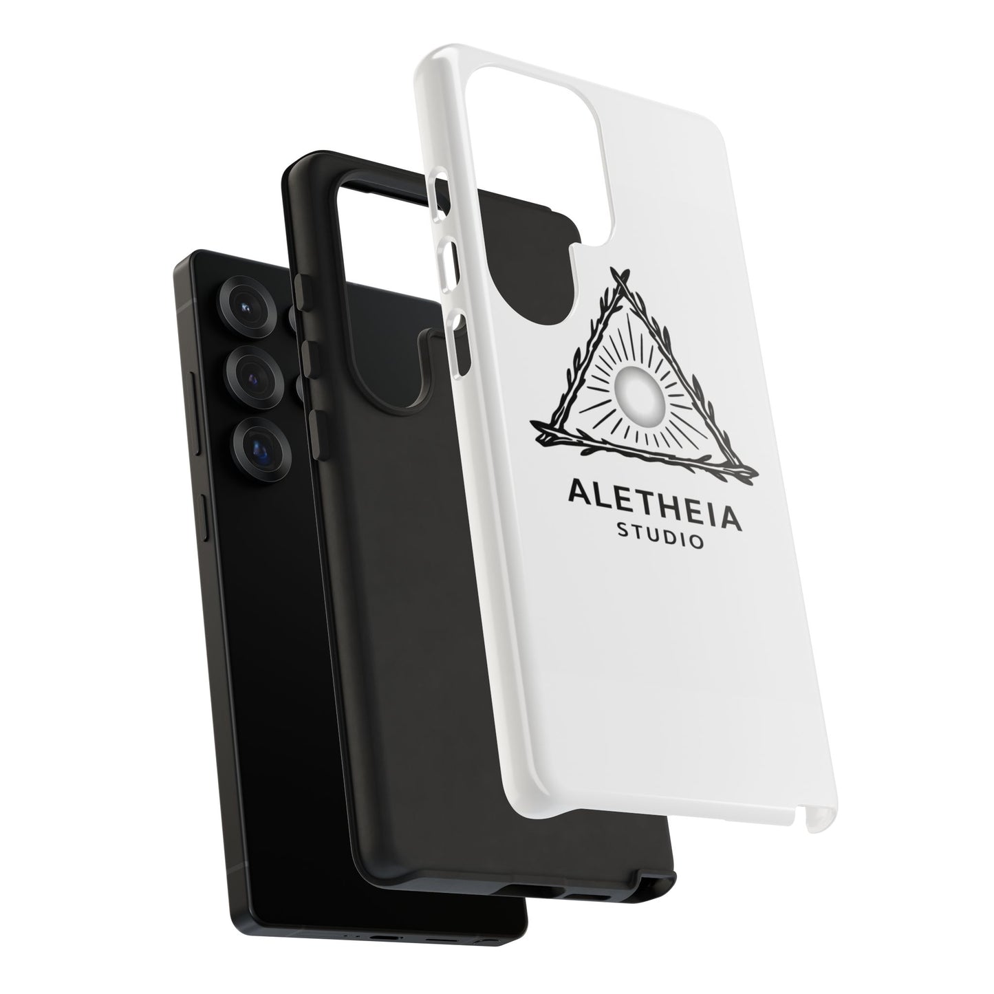 Aletheia Studio Sun Triangle Phone Case — Protective Tough Phone Case with Minimalist Logo