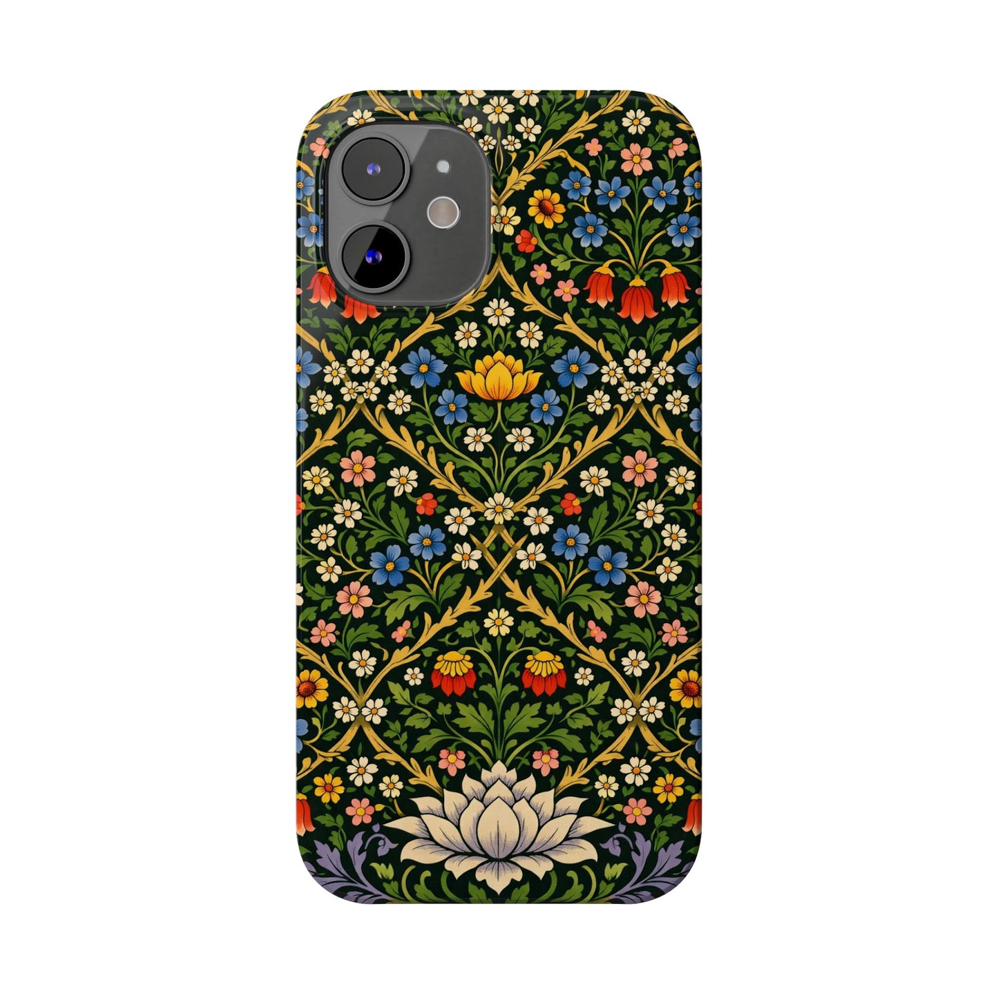 Slim Phone Case — Vintage William Morris Floral Pattern