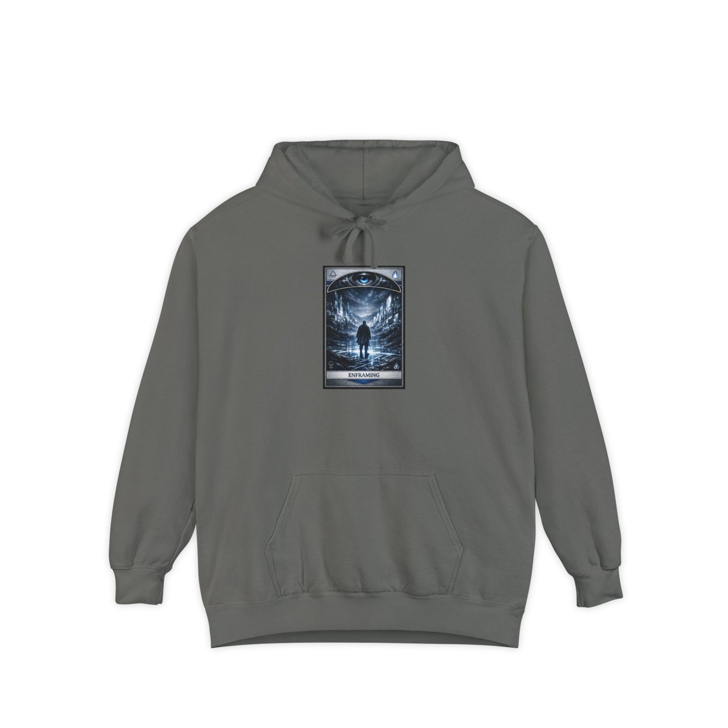Enframing Hoodie — 'The Question Concerning Technology' Graphic