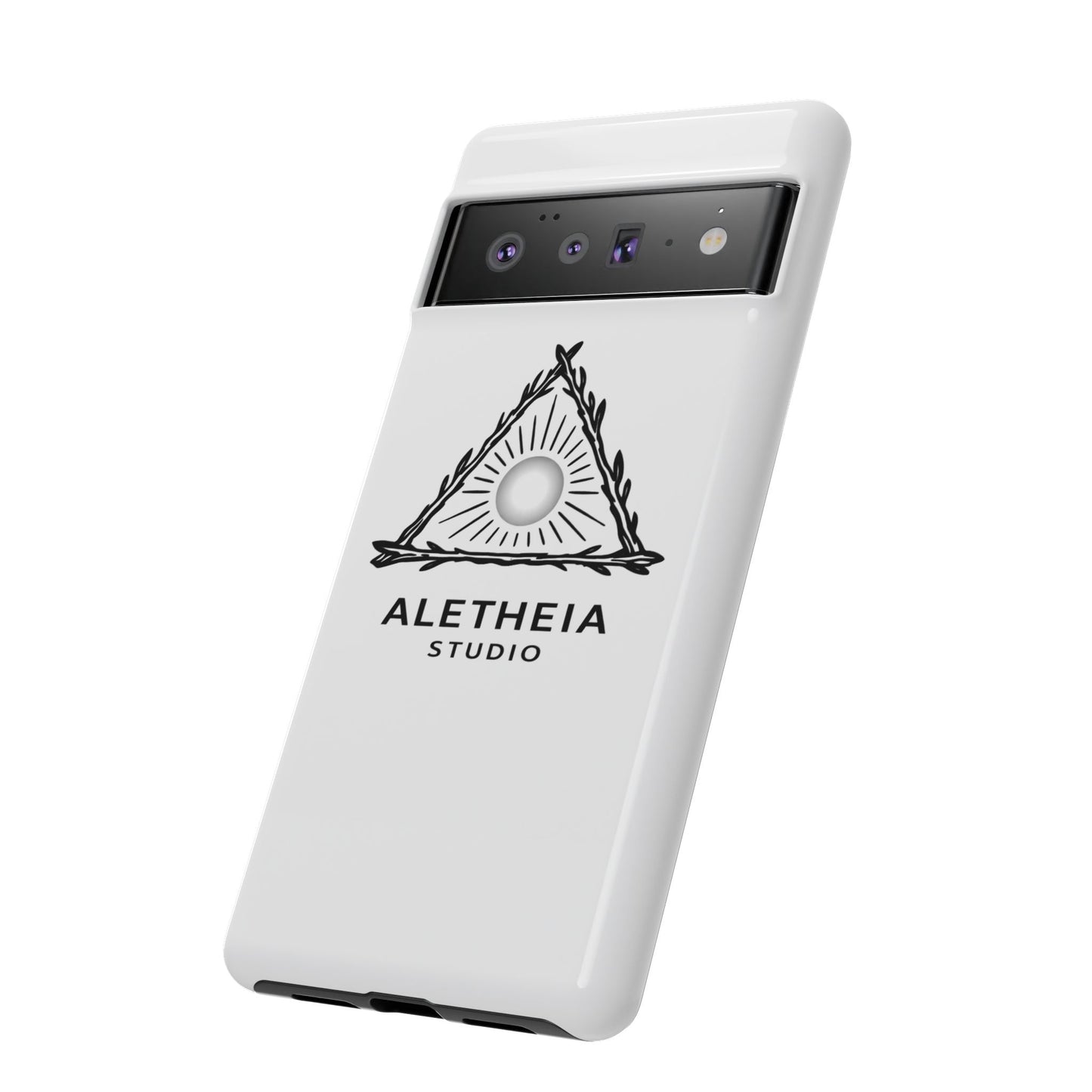 Aletheia Studio Sun Triangle Phone Case — Protective Tough Phone Case with Minimalist Logo