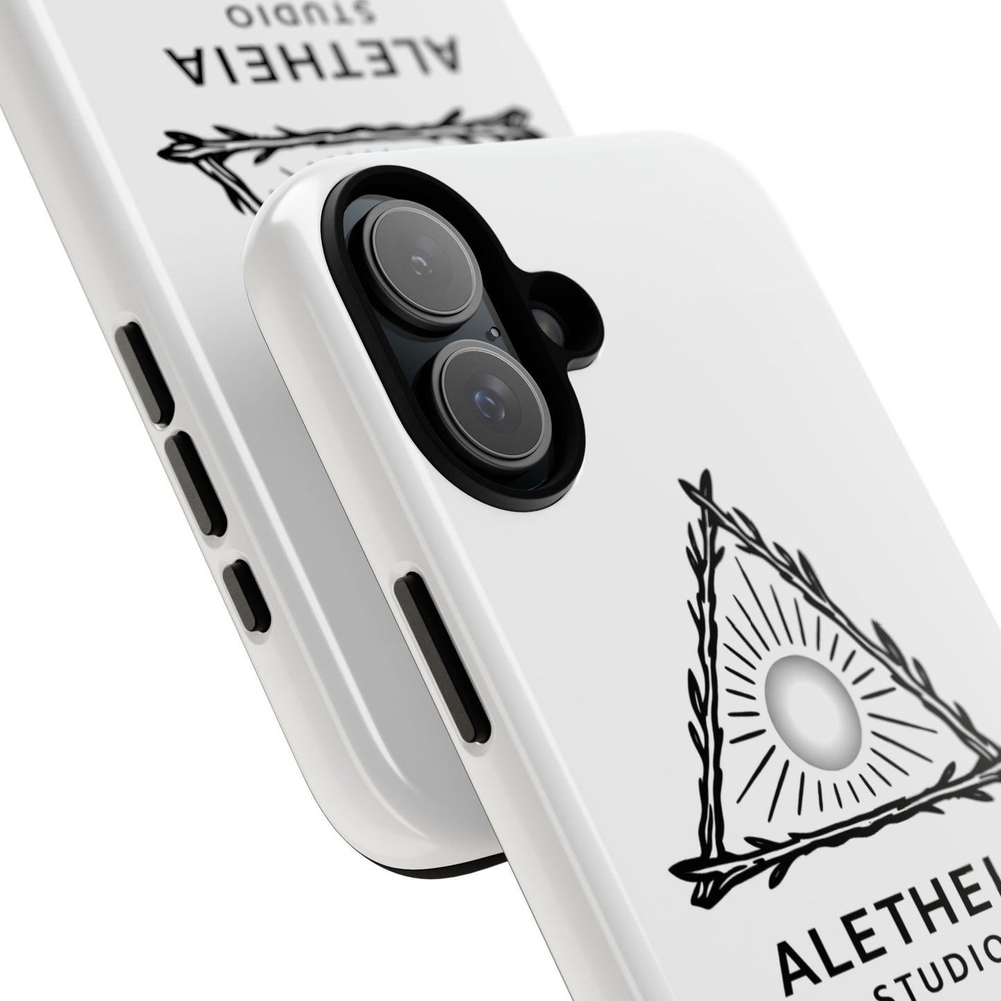 Aletheia Studio Sun Triangle Phone Case — Protective Tough Phone Case with Minimalist Logo
