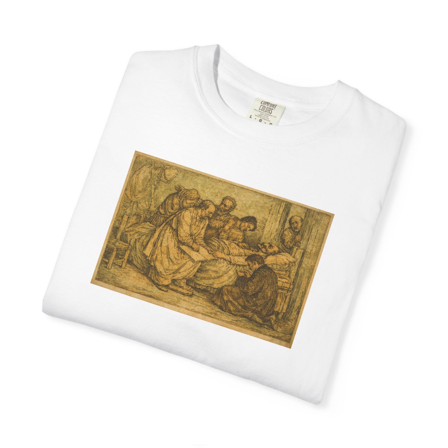 The Death of Don Quixote T-Shirt — Vintage Illustration