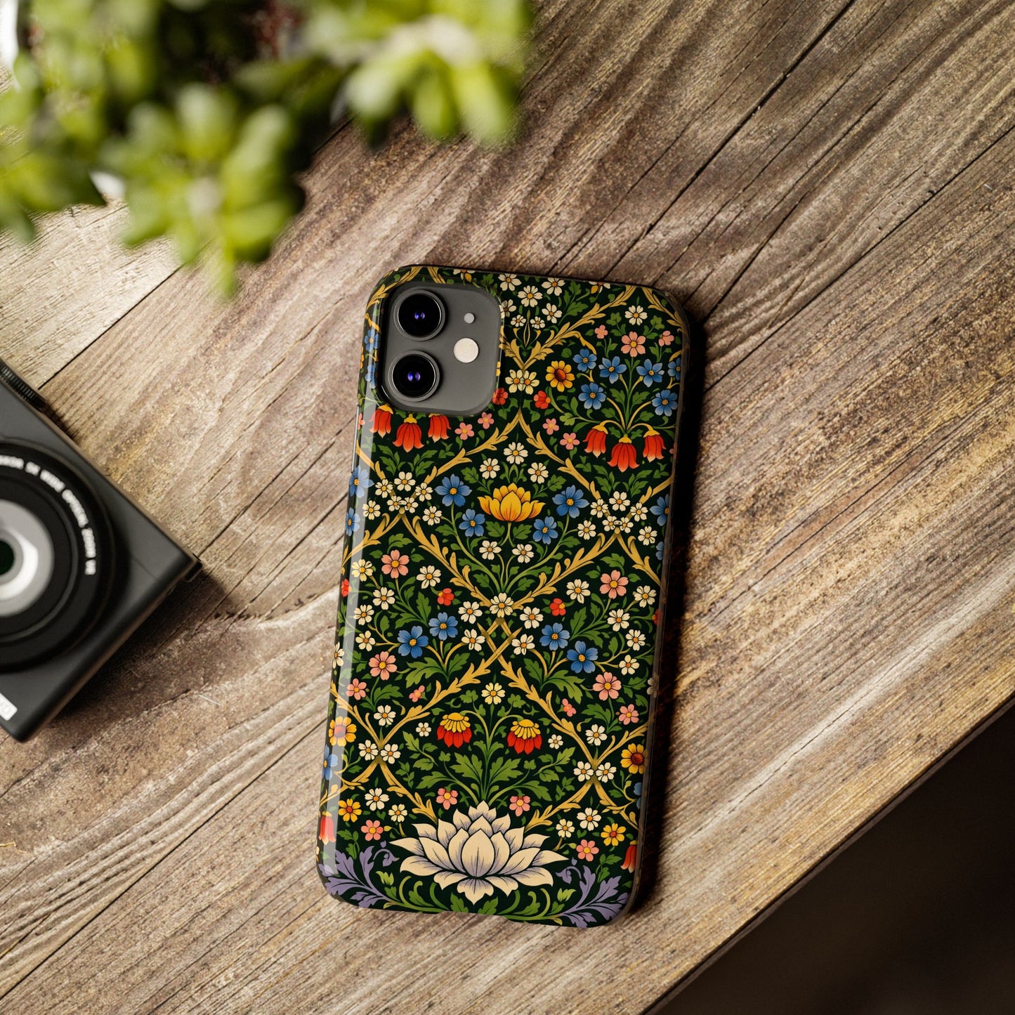 Slim Phone Case — Vintage William Morris Floral Pattern