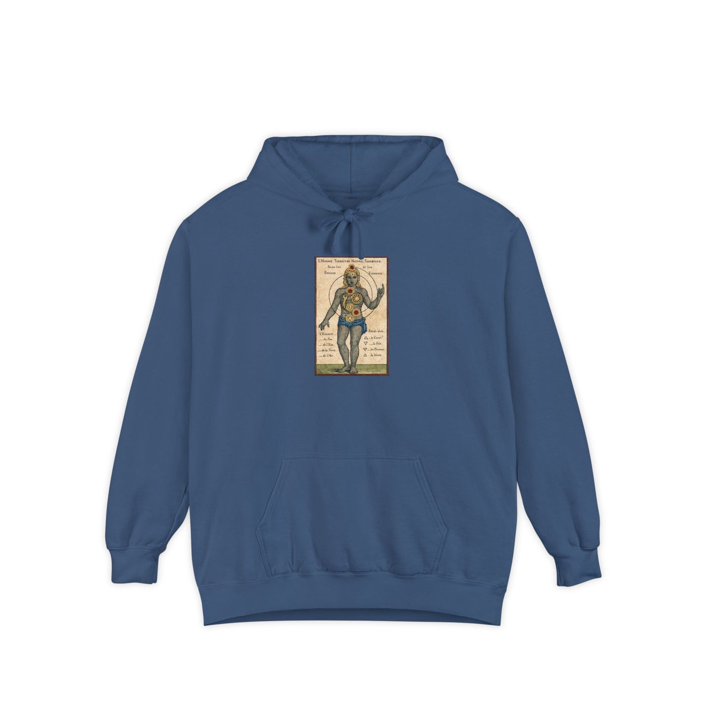 Astrology Vintage Gemini Hoodie — Retro Celestial Twins Illustration