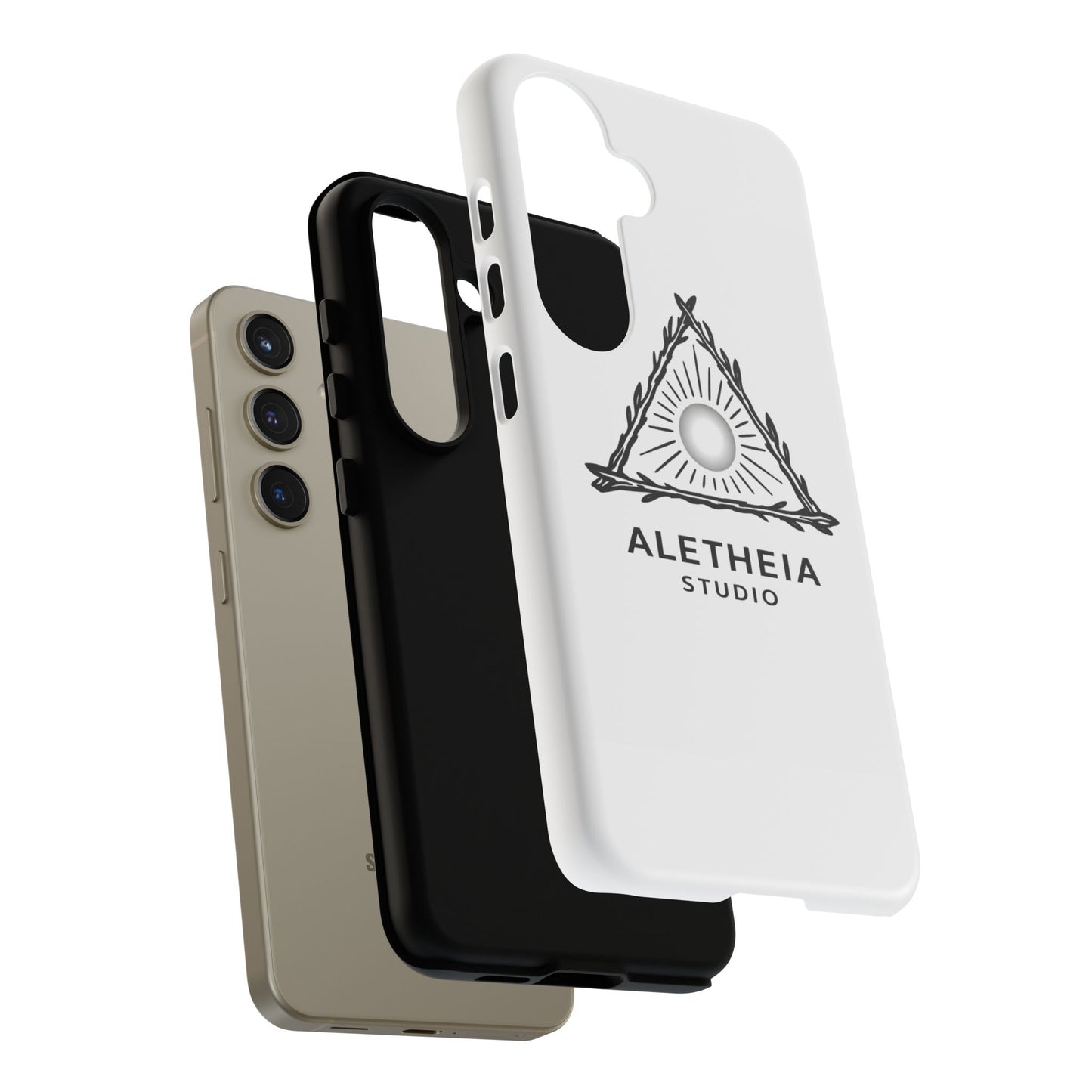 Aletheia Studio Sun Triangle Phone Case — Protective Tough Phone Case with Minimalist Logo