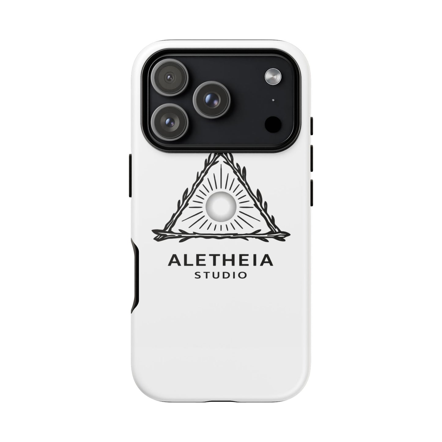 Aletheia Studio Sun Triangle Phone Case — Protective Tough Phone Case with Minimalist Logo