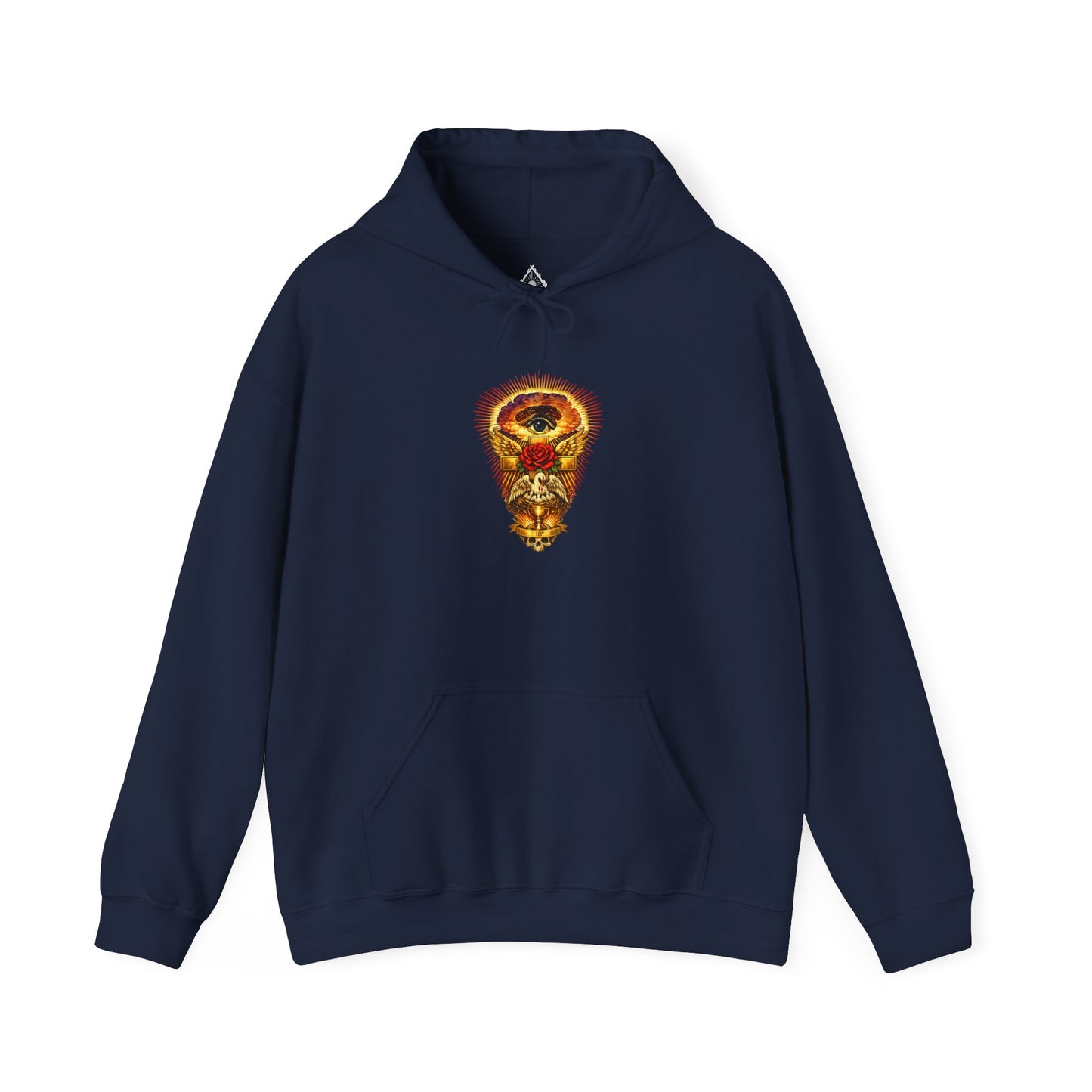 Rose Croix (Design 1) Hoodie – Radiant Cross Sweatshirt