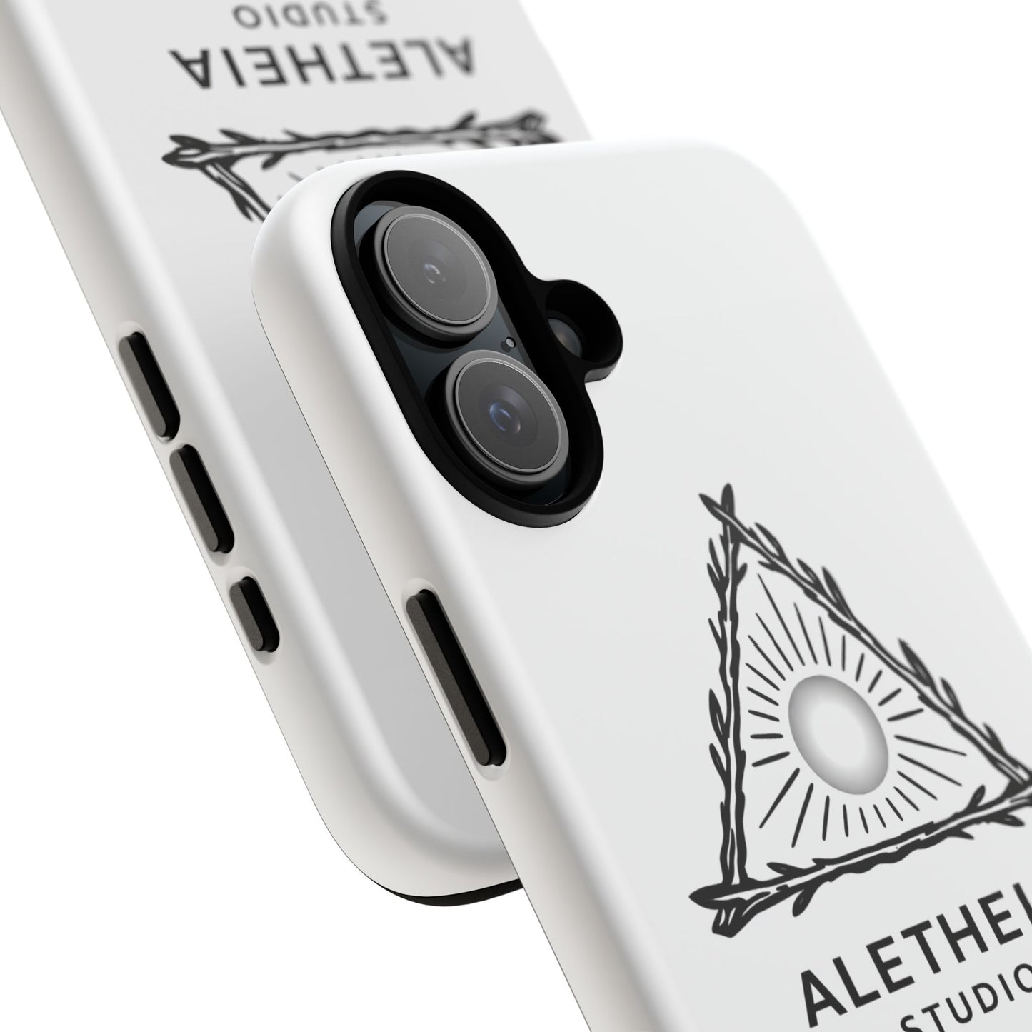 Aletheia Studio Sun Triangle Phone Case — Protective Tough Phone Case with Minimalist Logo