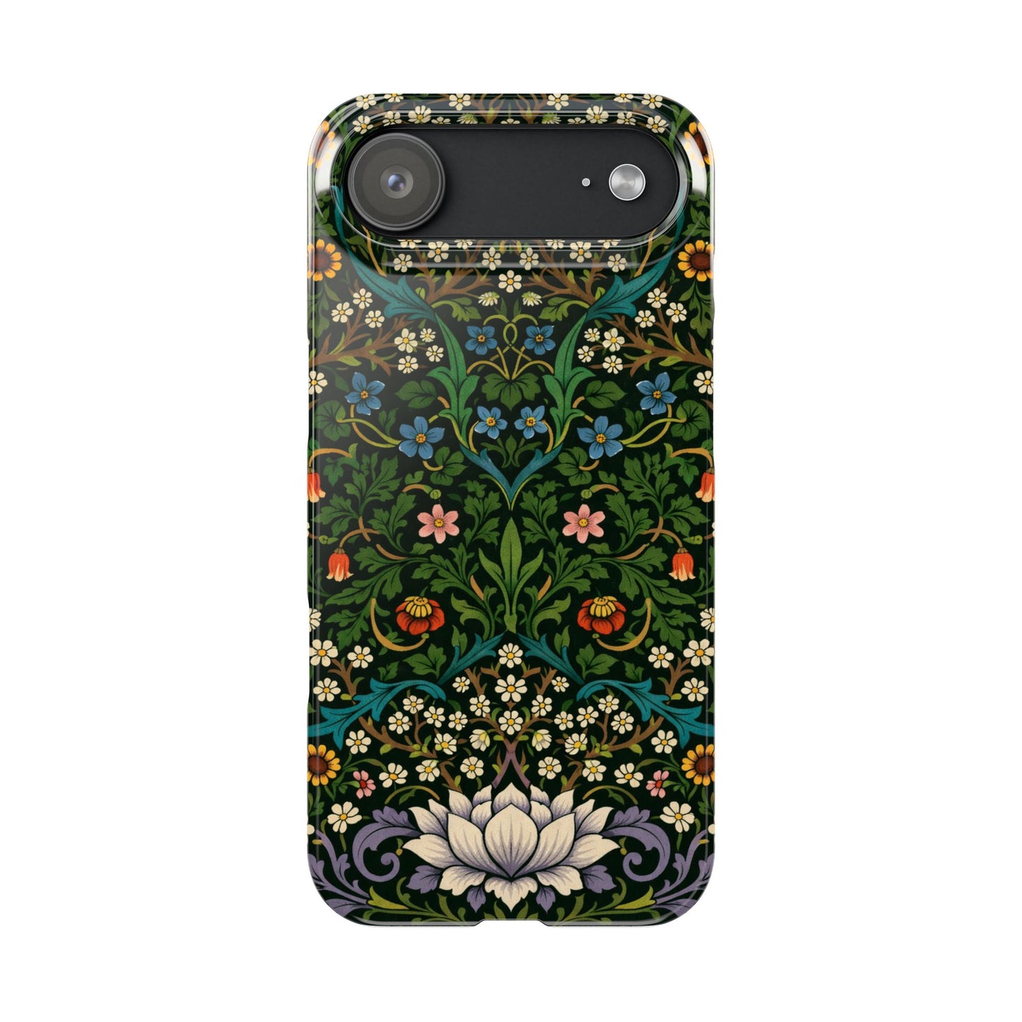 Slim Phone Case — Vintage Floral William Morris Style Pattern