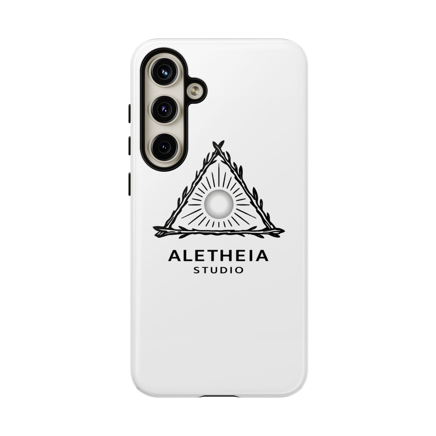 Aletheia Studio Sun Triangle Phone Case — Protective Tough Phone Case with Minimalist Logo