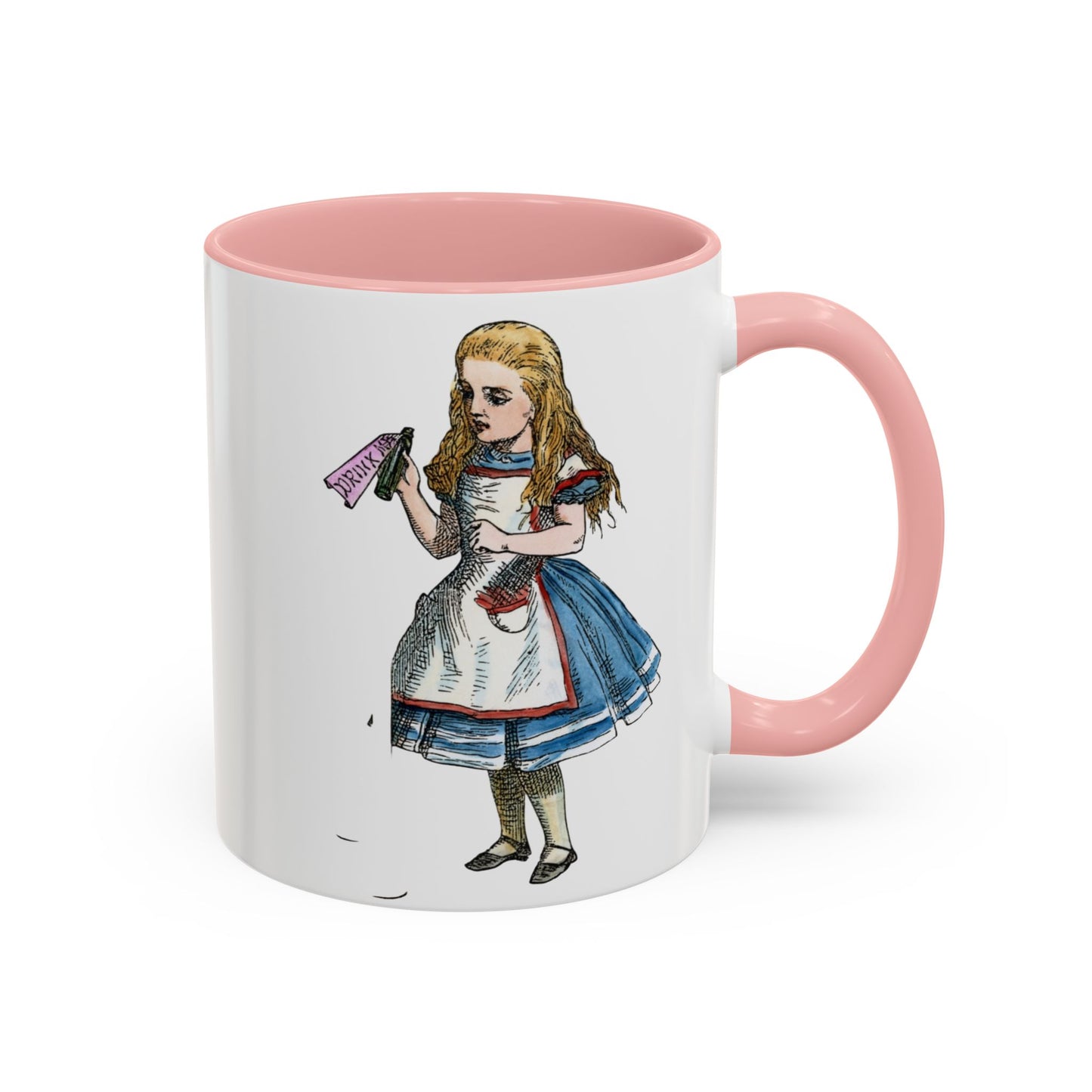 Alice in Wonderland Accent Coffee Mug – Vintage Alice Illustration (11/15 oz)