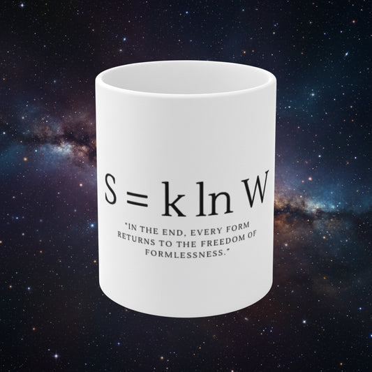 S = k ln W entropy equation Mug | Thermodynamics physics coffee cup