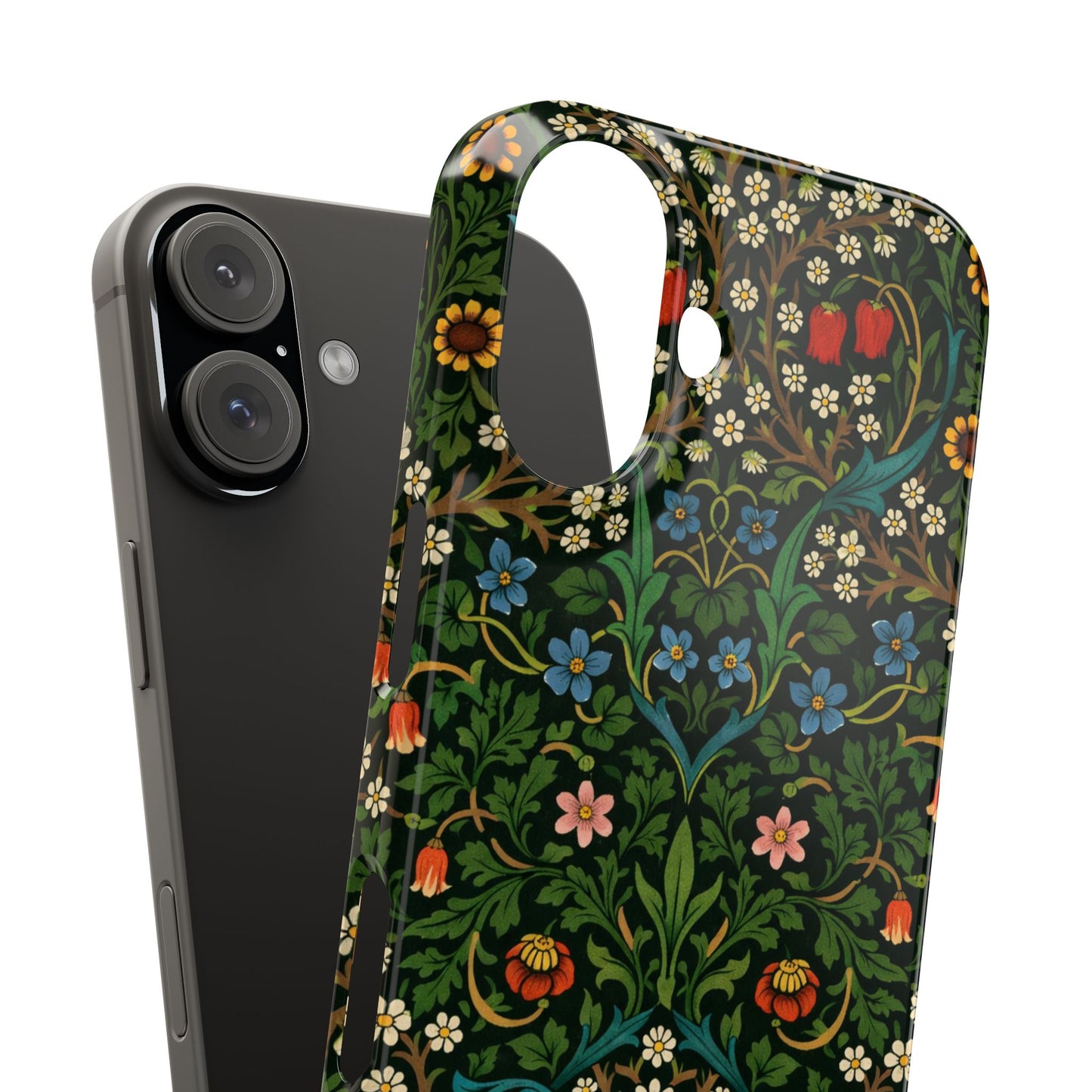 Slim Phone Case — Vintage Floral William Morris Style Pattern