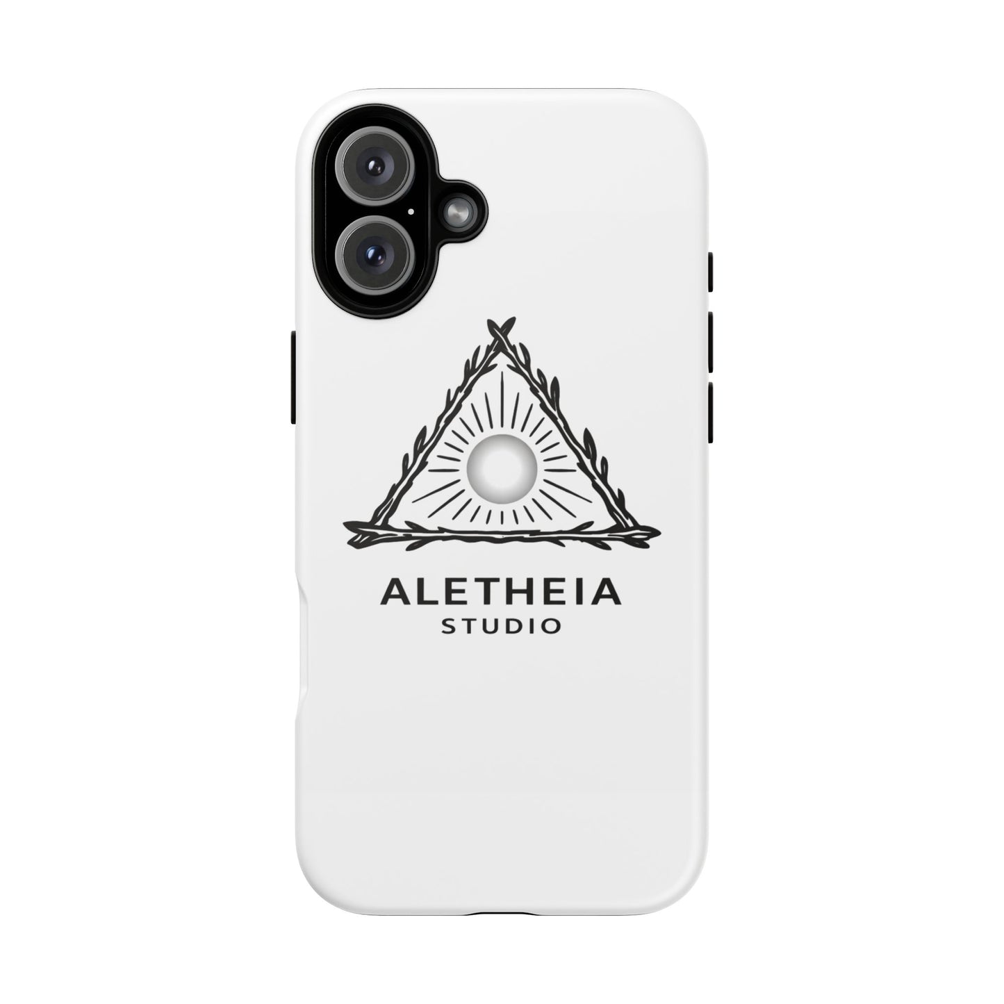 Aletheia Studio Sun Triangle Phone Case — Protective Tough Phone Case with Minimalist Logo