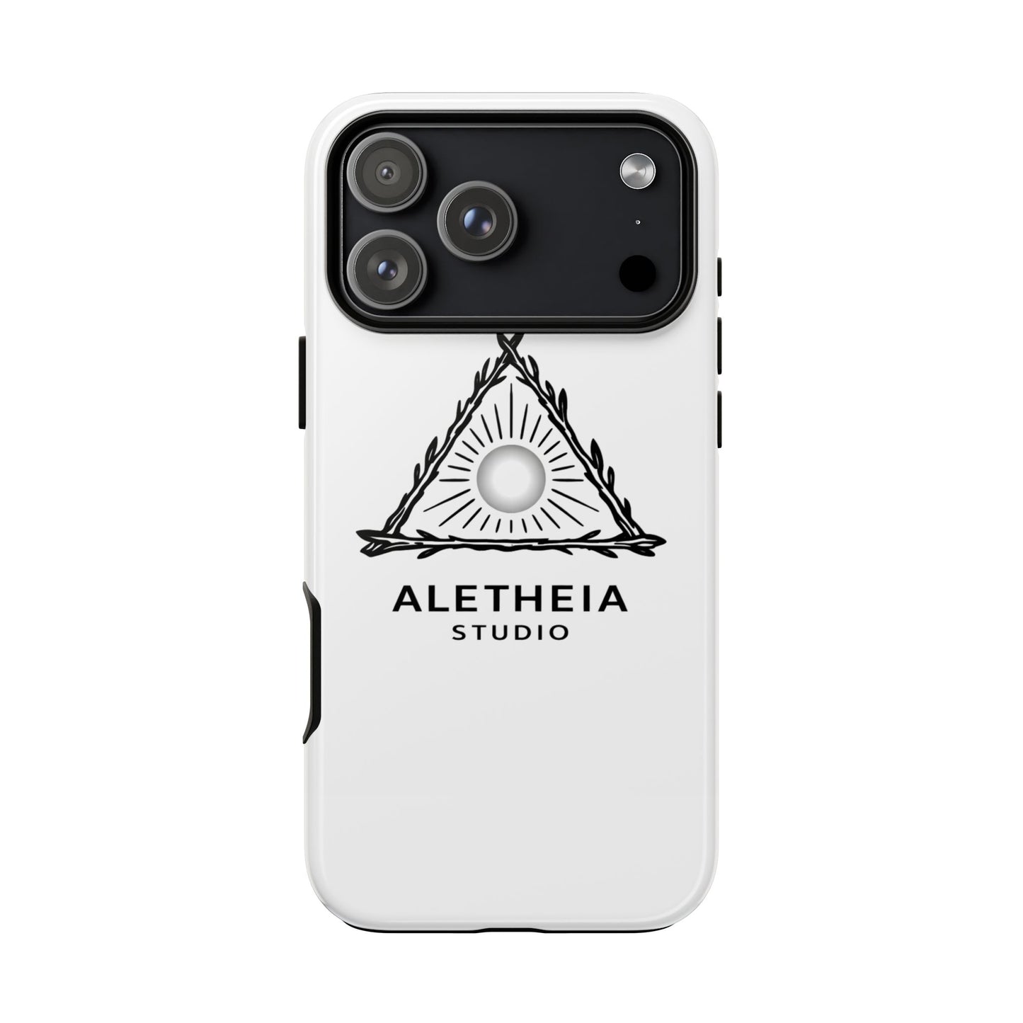 Aletheia Studio Sun Triangle Phone Case — Protective Tough Phone Case with Minimalist Logo