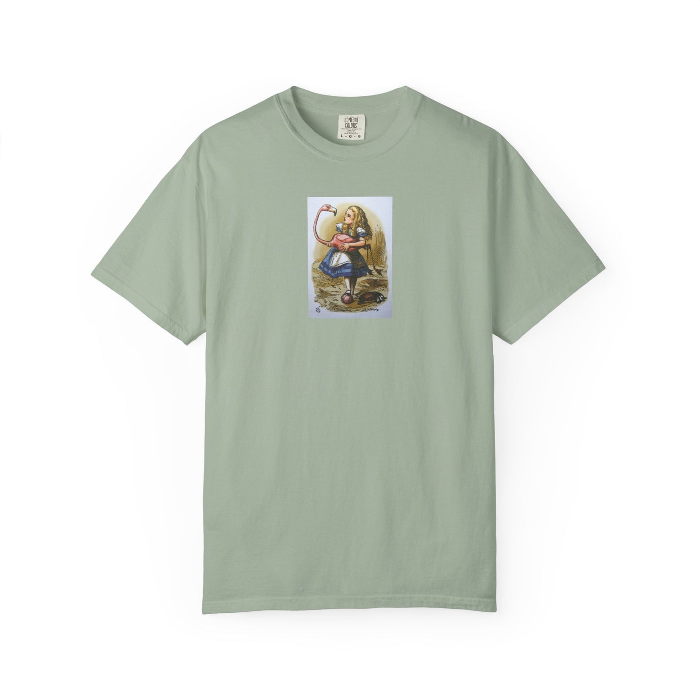 Alice Wonderland Illustration T-Shirt — Vintage Storybook Graphic Tee