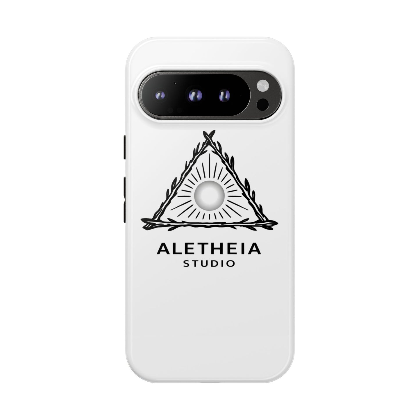 Aletheia Studio Sun Triangle Phone Case — Protective Tough Phone Case with Minimalist Logo