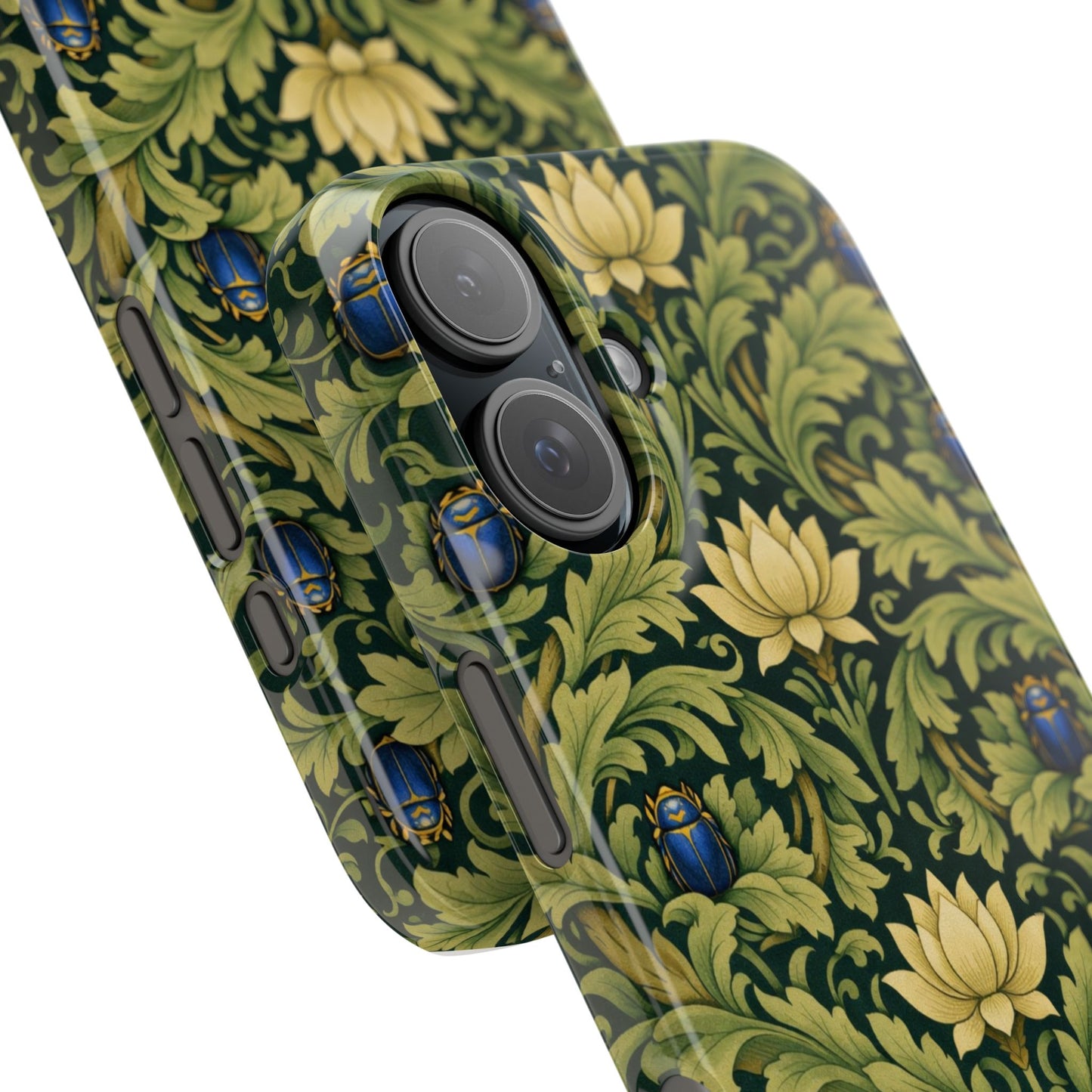 Vintage William Morris Green Lotus & Beetle Slim Phone Case