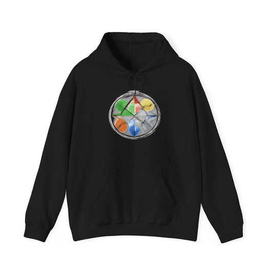 Aletheia Elements Hoodie — Minimal Geometric Symbol Pullover