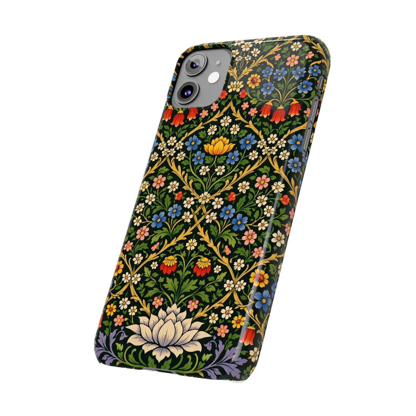 Slim Phone Case — Vintage William Morris Floral Pattern