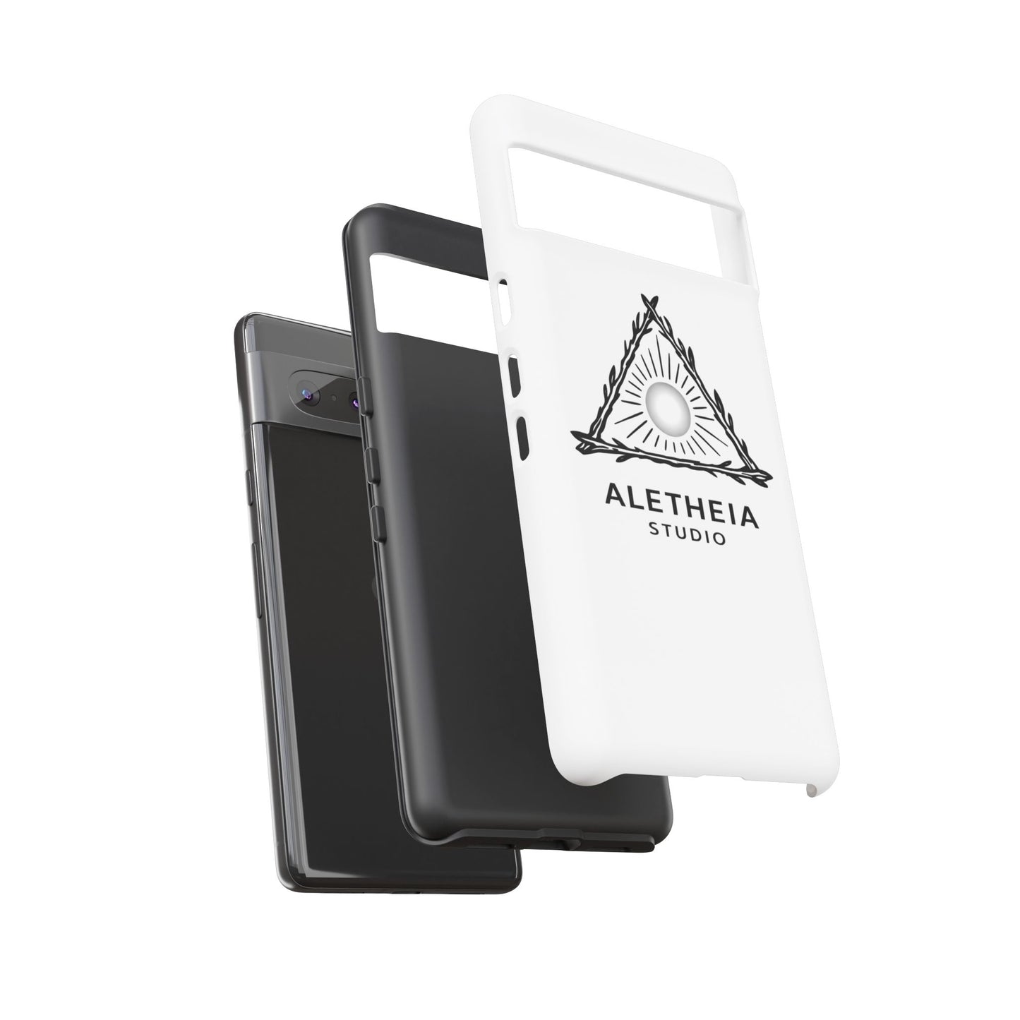 Aletheia Studio Sun Triangle Phone Case — Protective Tough Phone Case with Minimalist Logo