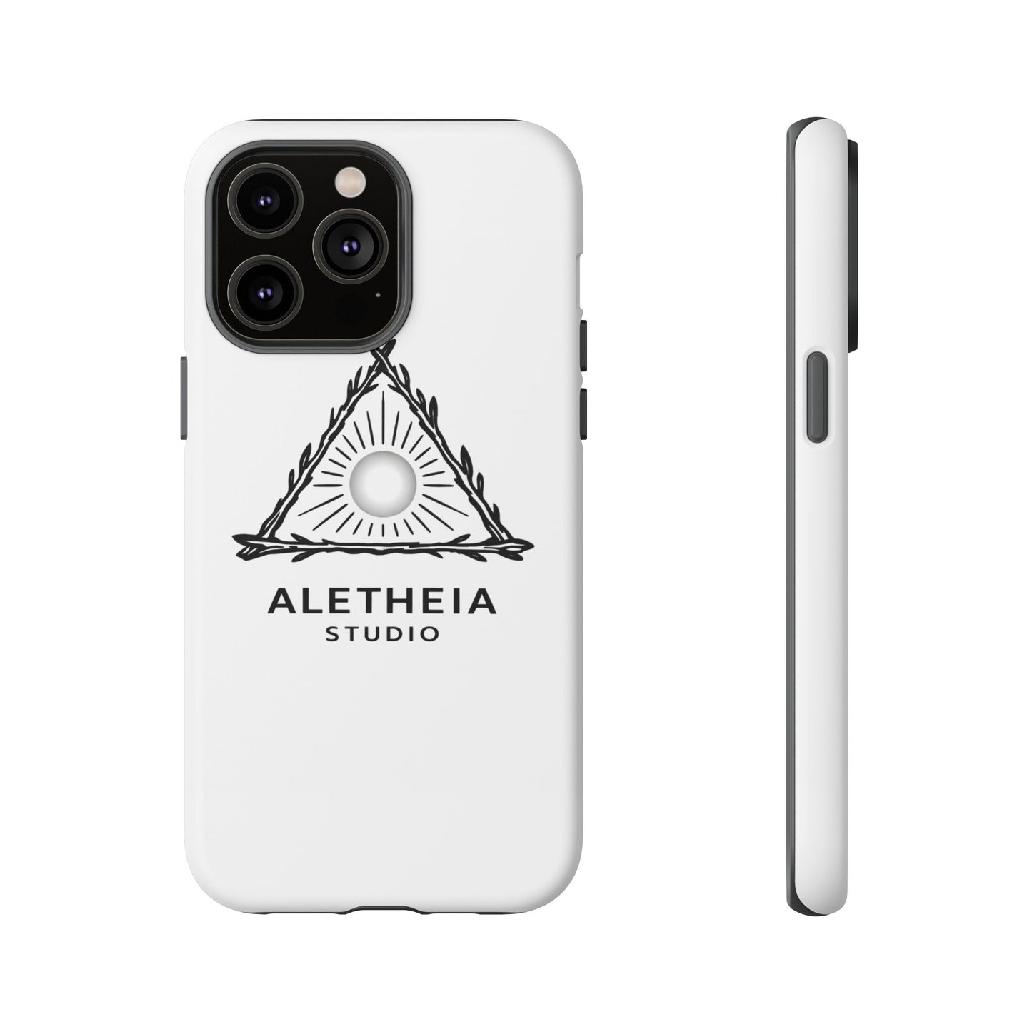 Aletheia Studio Sun Triangle Phone Case — Protective Tough Phone Case with Minimalist Logo