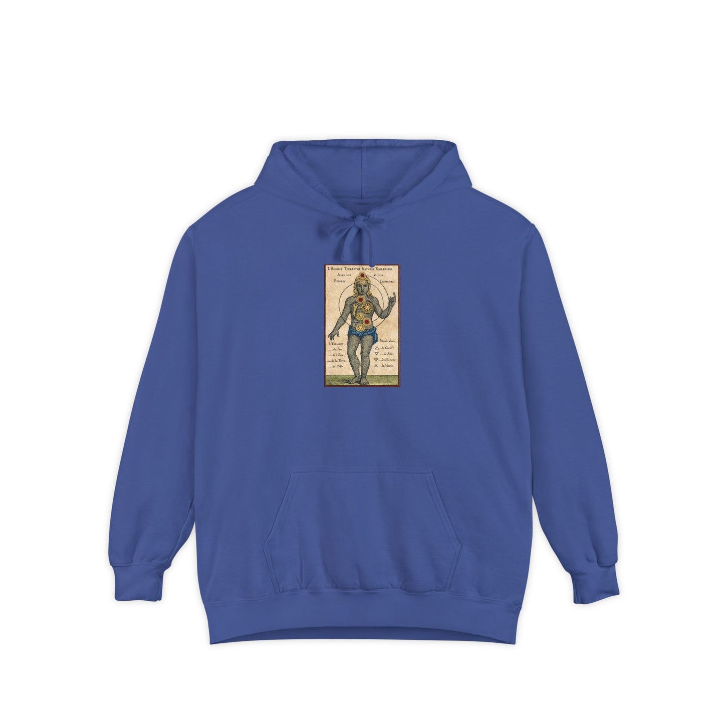 Astrology Vintage Gemini Hoodie — Retro Celestial Twins Illustration