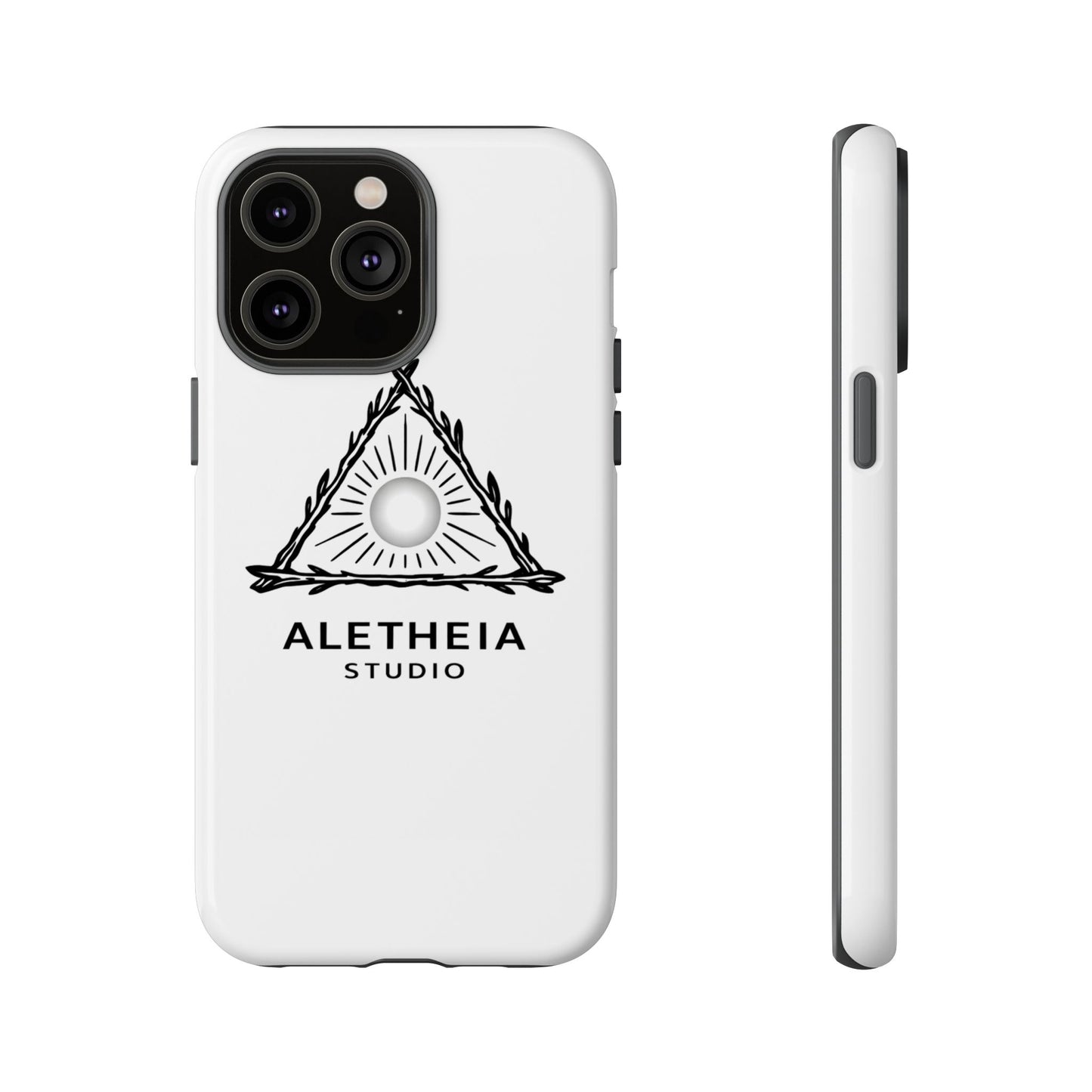 Aletheia Studio Sun Triangle Phone Case — Protective Tough Phone Case with Minimalist Logo