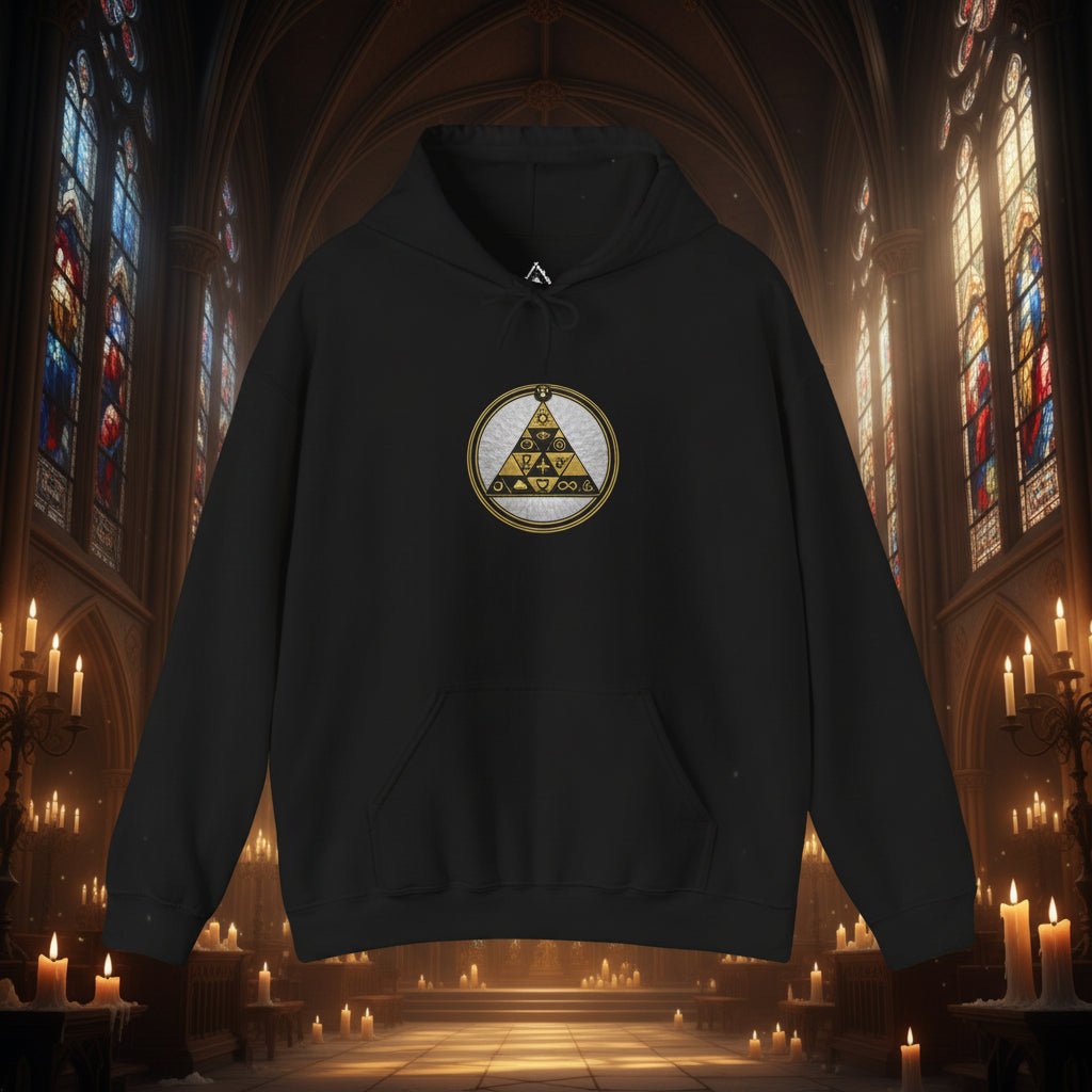 Golden Symbolic Triad Hoodie