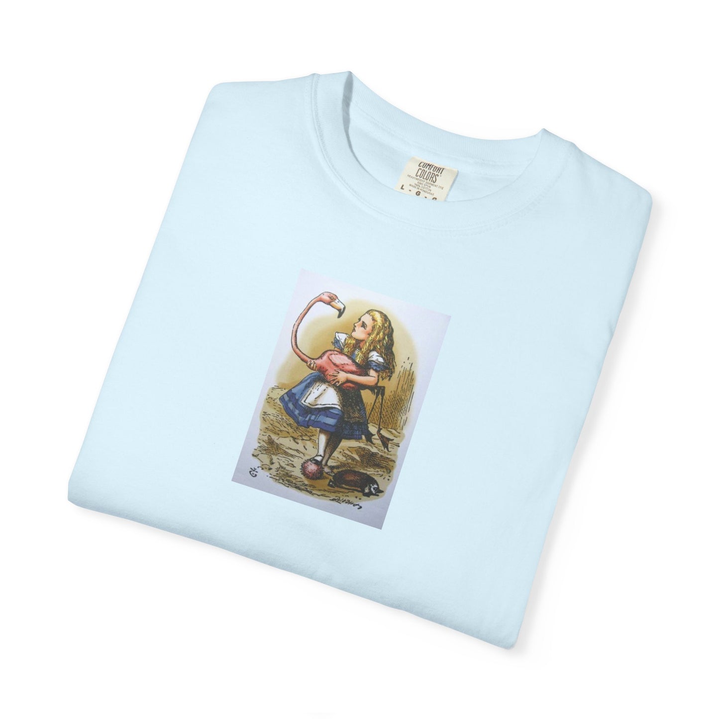 Alice Wonderland Illustration T-Shirt — Vintage Storybook Graphic Tee