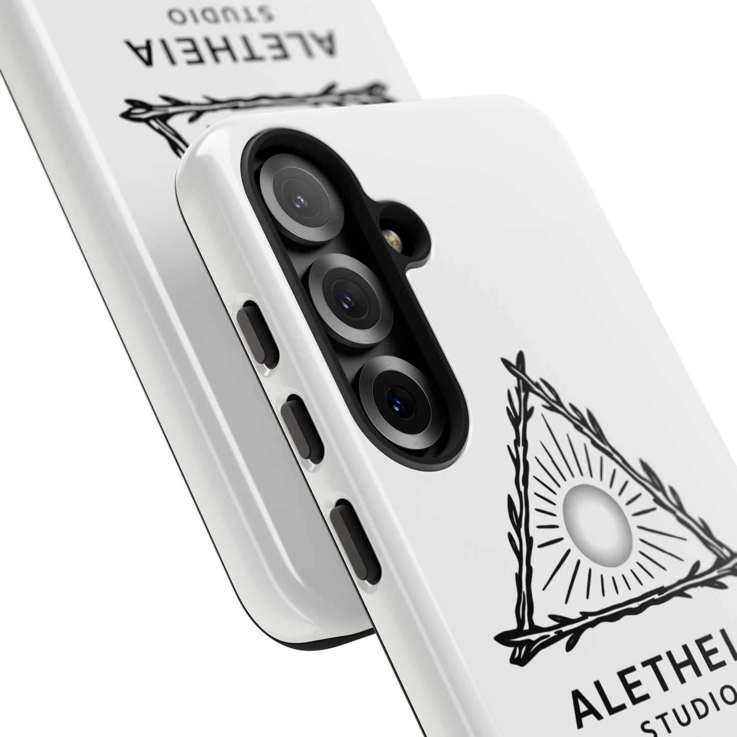 Aletheia Studio Sun Triangle Phone Case — Protective Tough Phone Case with Minimalist Logo