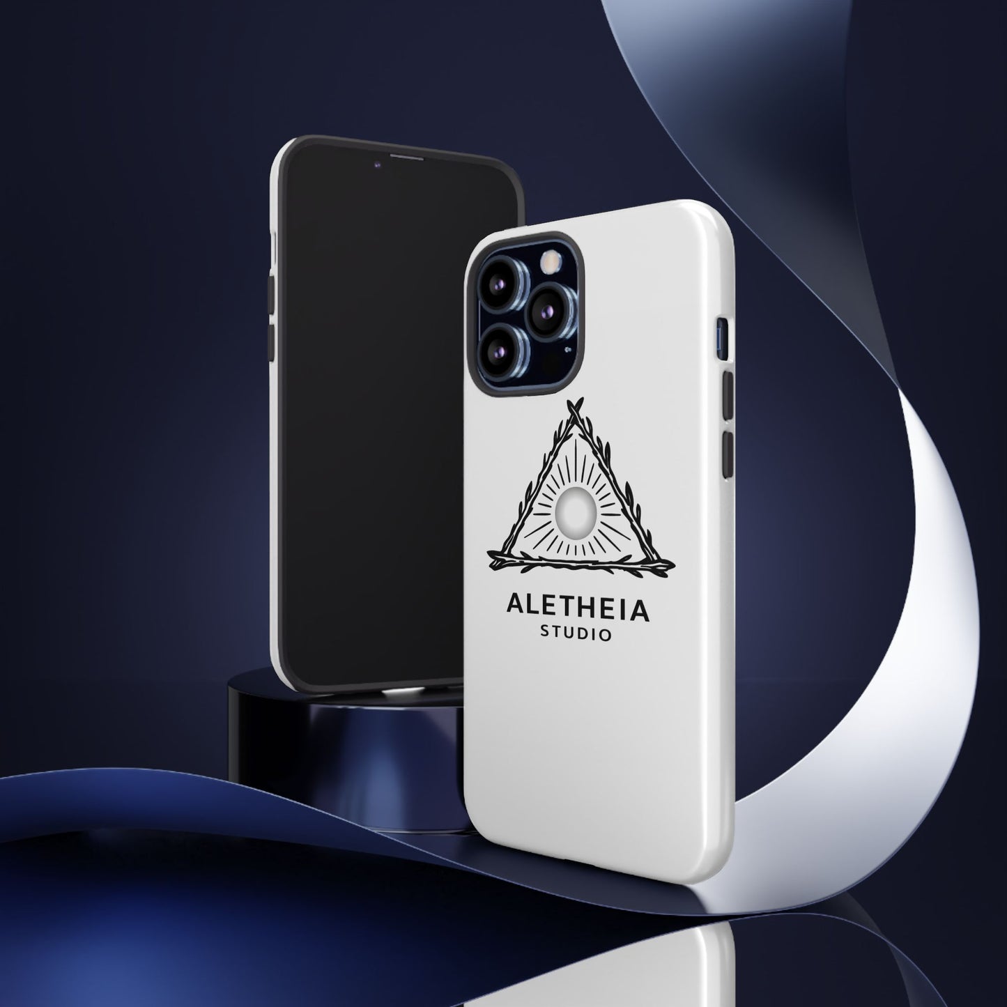 Aletheia Studio Sun Triangle Phone Case — Protective Tough Phone Case with Minimalist Logo