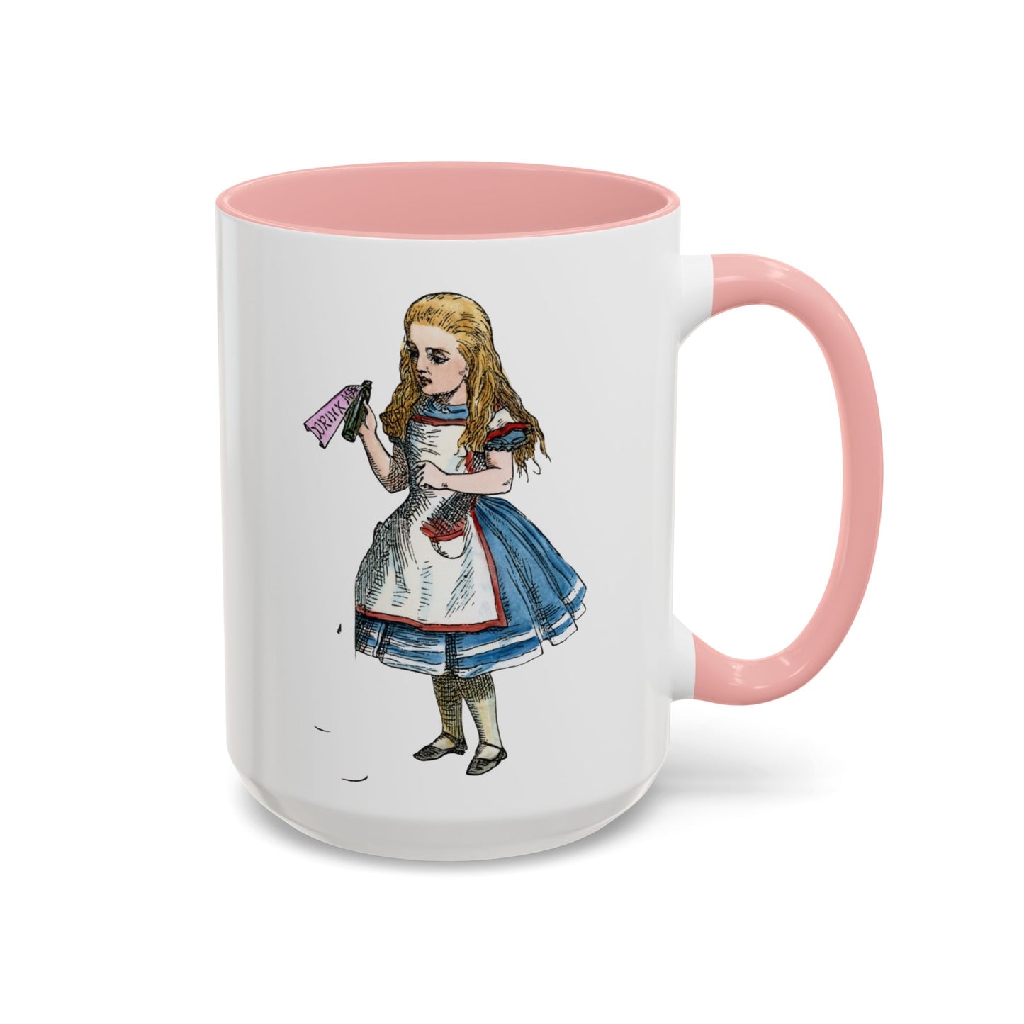 Alice in Wonderland Accent Coffee Mug – Vintage Alice Illustration (11/15 oz)
