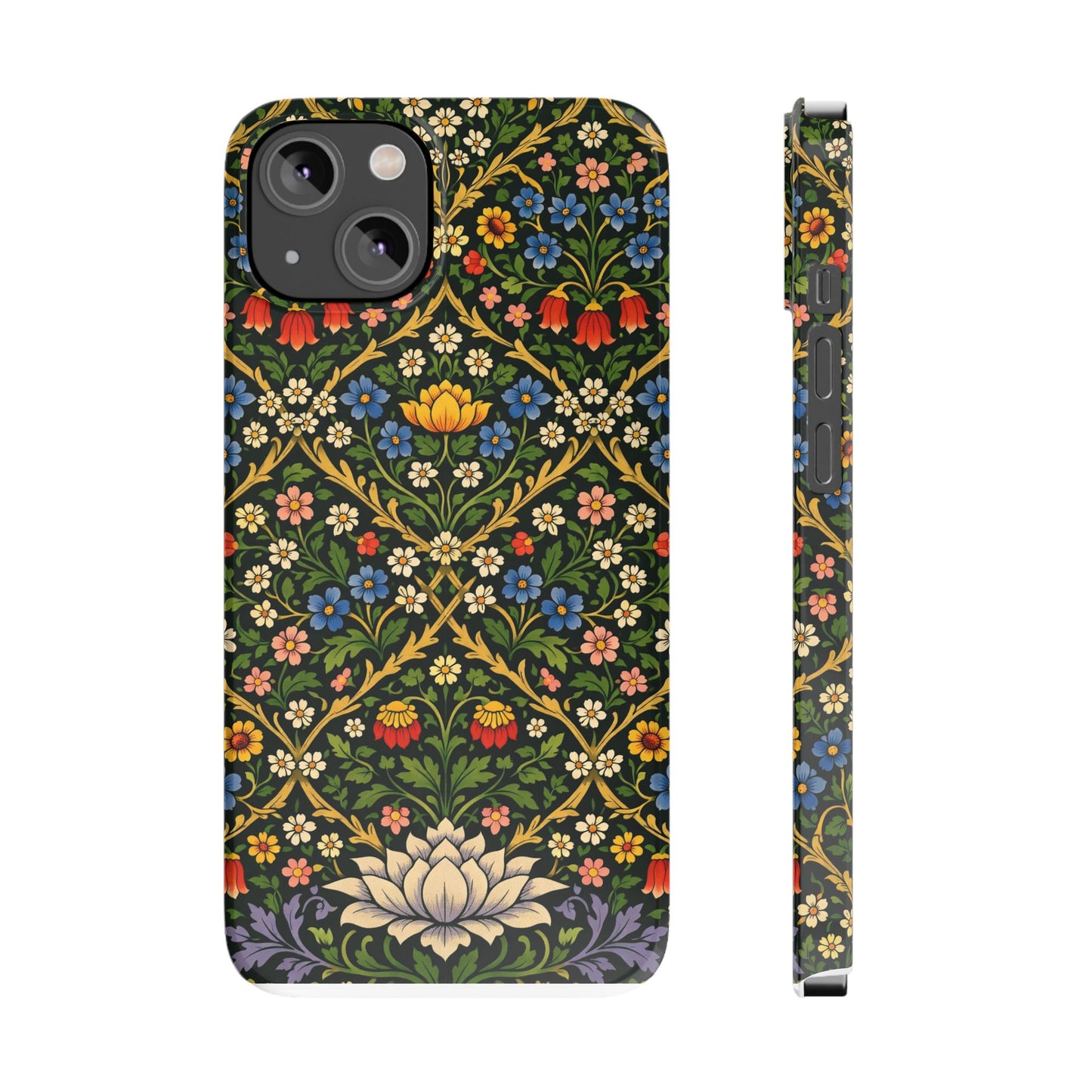 Slim Phone Case — Vintage William Morris Floral Pattern