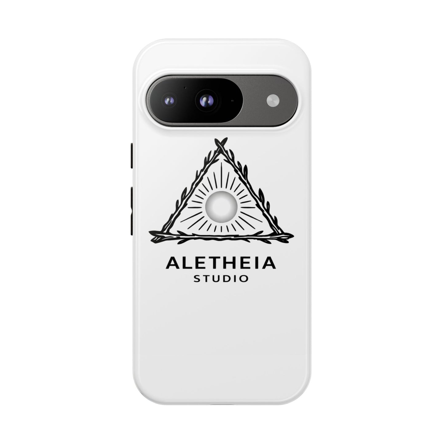 Aletheia Studio Sun Triangle Phone Case — Protective Tough Phone Case with Minimalist Logo