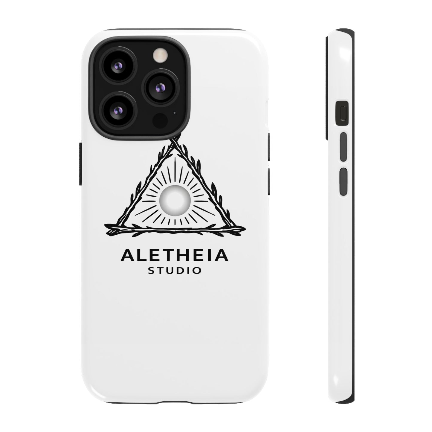 Aletheia Studio Sun Triangle Phone Case — Protective Tough Phone Case with Minimalist Logo