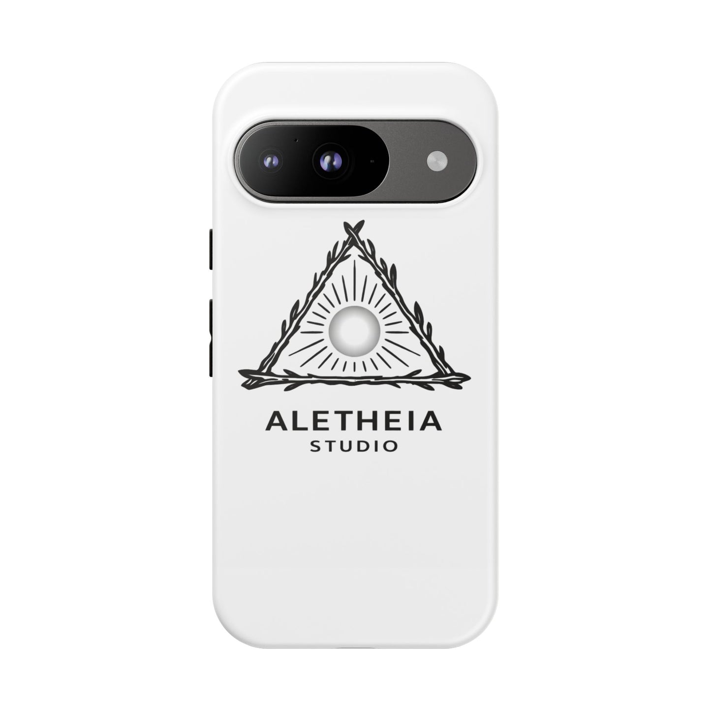 Aletheia Studio Sun Triangle Phone Case — Protective Tough Phone Case with Minimalist Logo