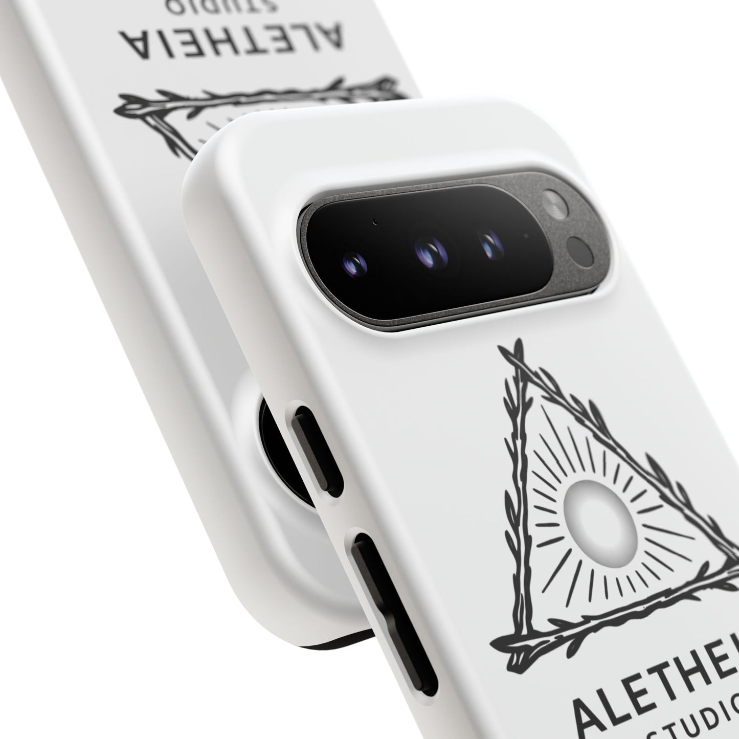 Aletheia Studio Sun Triangle Phone Case — Protective Tough Phone Case with Minimalist Logo