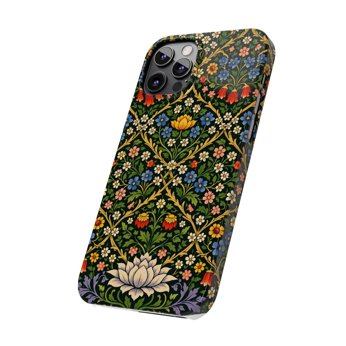 Slim Phone Case — Vintage William Morris Floral Pattern