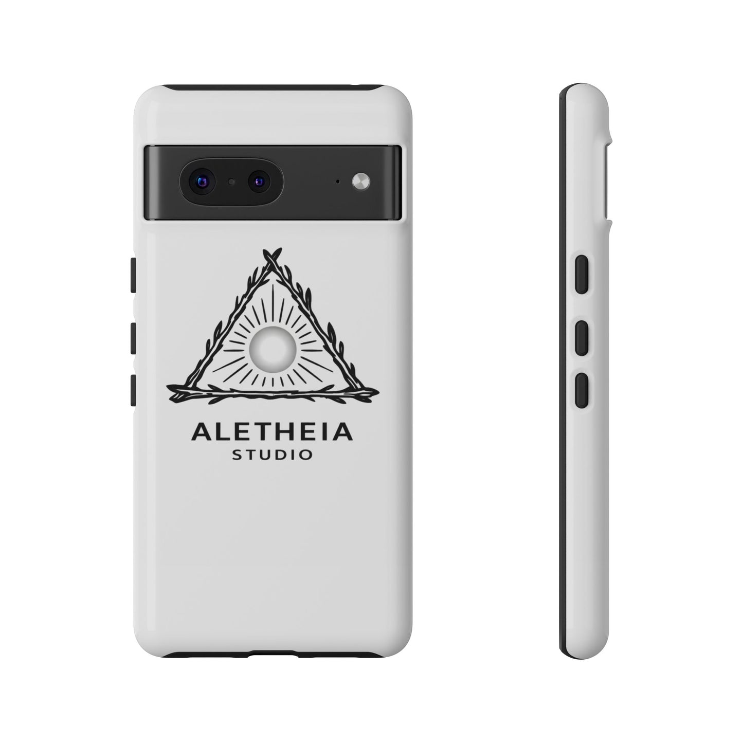 Aletheia Studio Sun Triangle Phone Case — Protective Tough Phone Case with Minimalist Logo