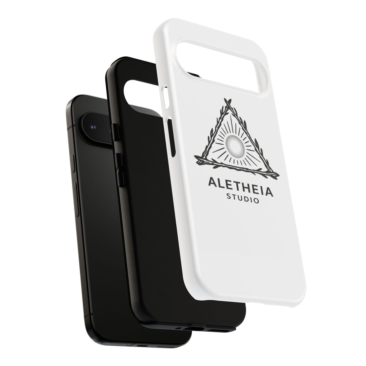 Aletheia Studio Sun Triangle Phone Case — Protective Tough Phone Case with Minimalist Logo